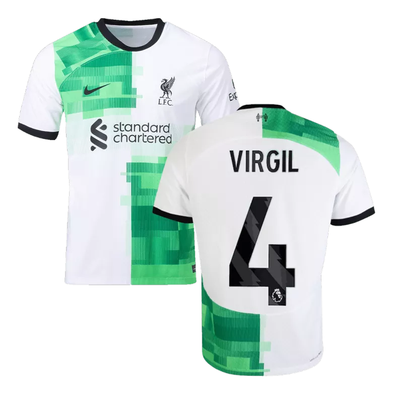 VIRGIL #4 Liverpool Away Authentic Soccer Jersey 2023/24 - vstockx