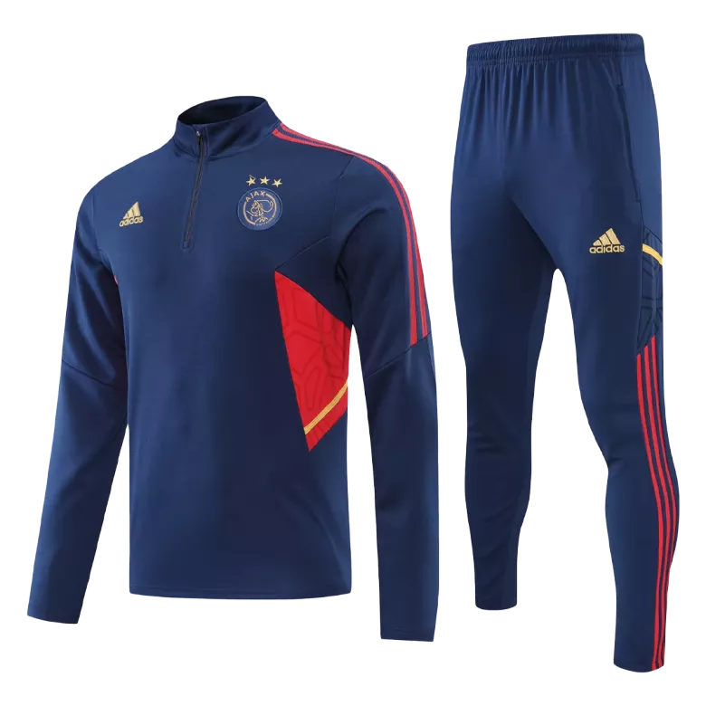 Ajax 1/4 Zip Tracksuit 2022/23 Blue - vstockx