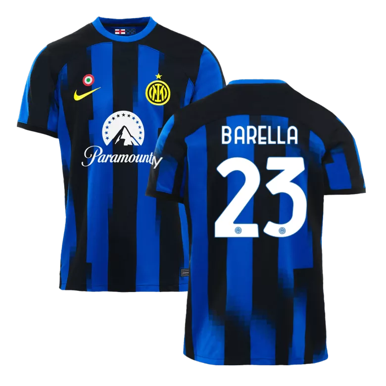 BARELLA #23 Inter Milan Home Soccer Jersey 2023/24 - vstockx