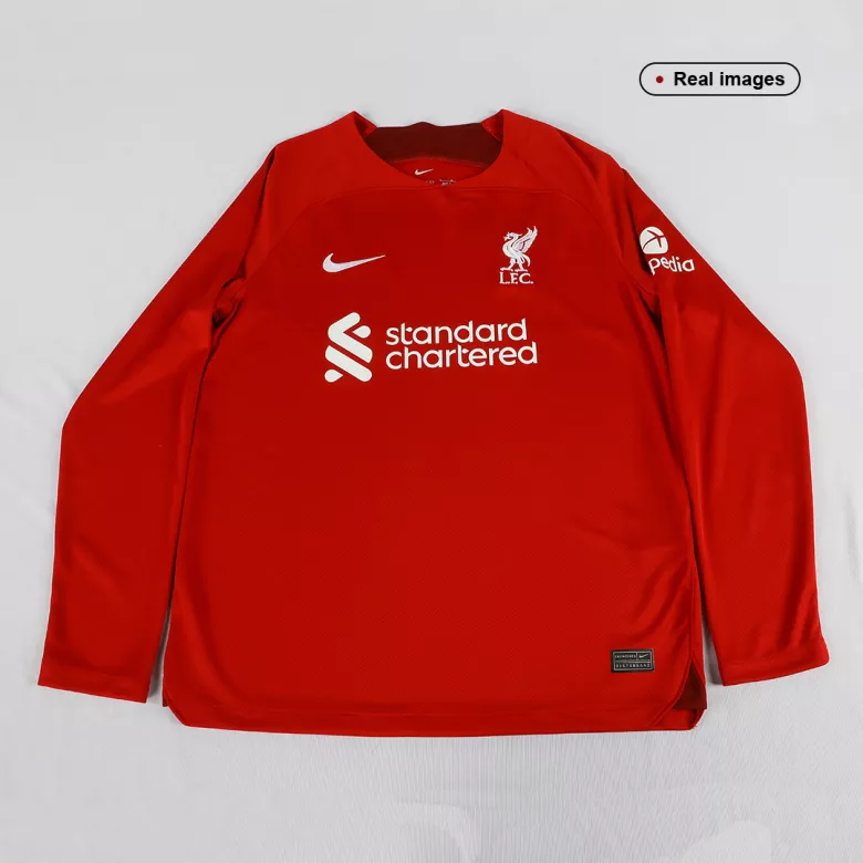 Liverpool Home Long Sleeve Soccer Jersey 2022/23 - vstockx