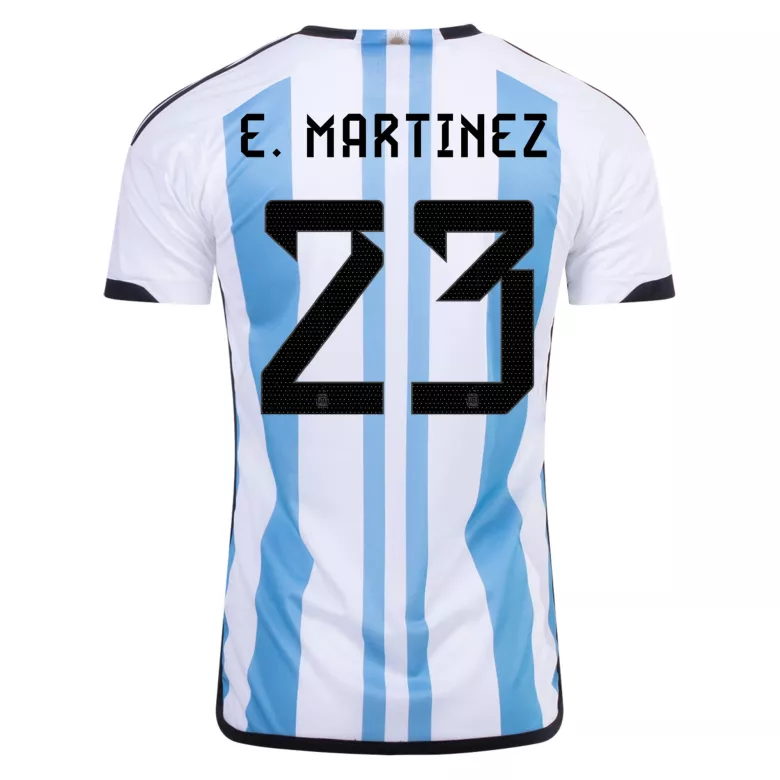 E. MARTINEZ #23 Argentina Three Stars Home Jersey 2022 - vstockx