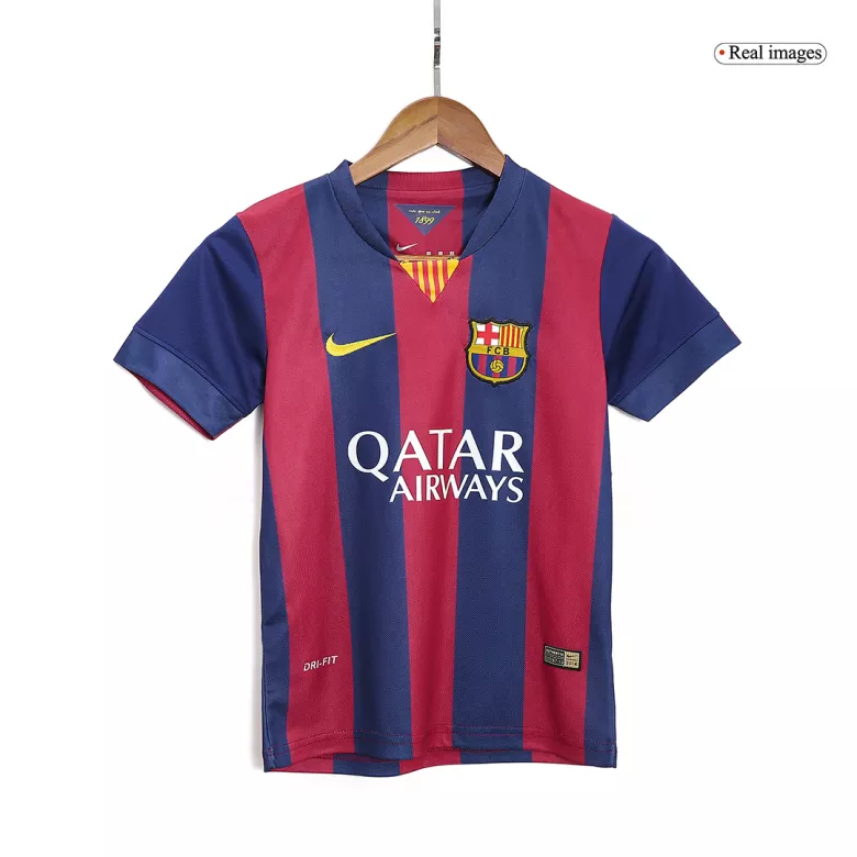 Barcelona Home Kids Soccer Jerseys Kit 2014/15 - vstockx