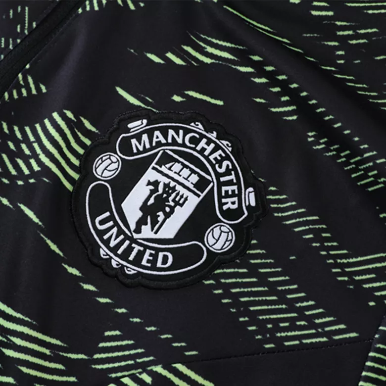 Manchester United 1/4 Zip Tracksuit 2022/23 Black - vstockx