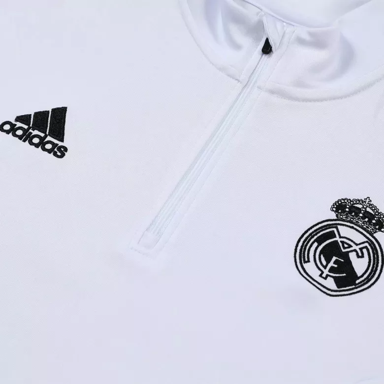 Real Madrid 1/4 Zip Tracksuit 2022/23 White - vstockx