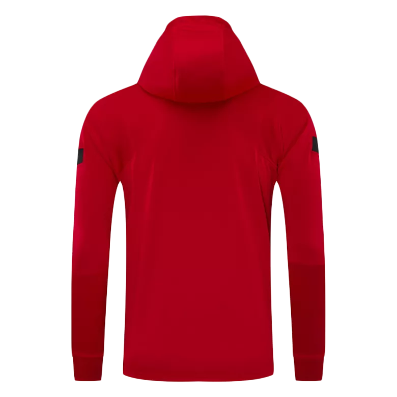 Atletico Madrid Hoodie Tracksuit 2021 Kids Red - vstockx