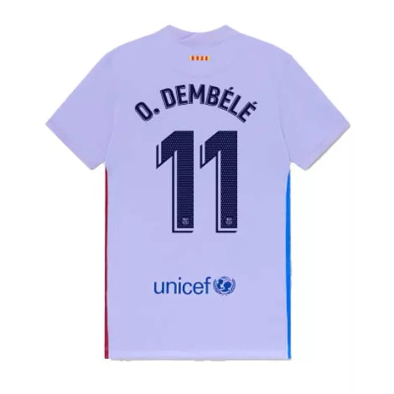 O.DEMB��L�� #11 Barcelona Away Soccer Jersey 2021/22 - vstockx
