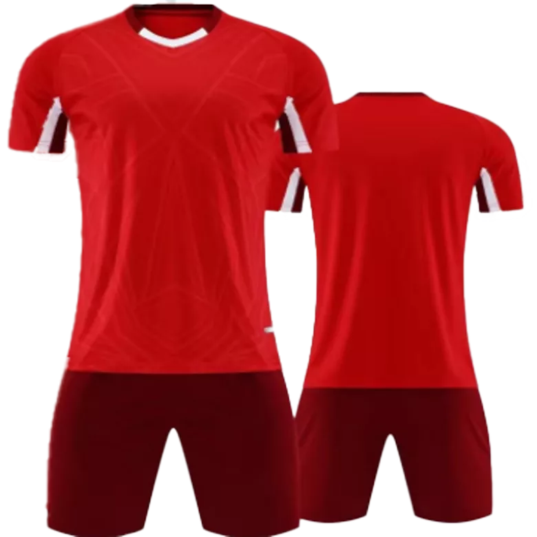 Custom Soccer Jersey Kit Red - vstockx