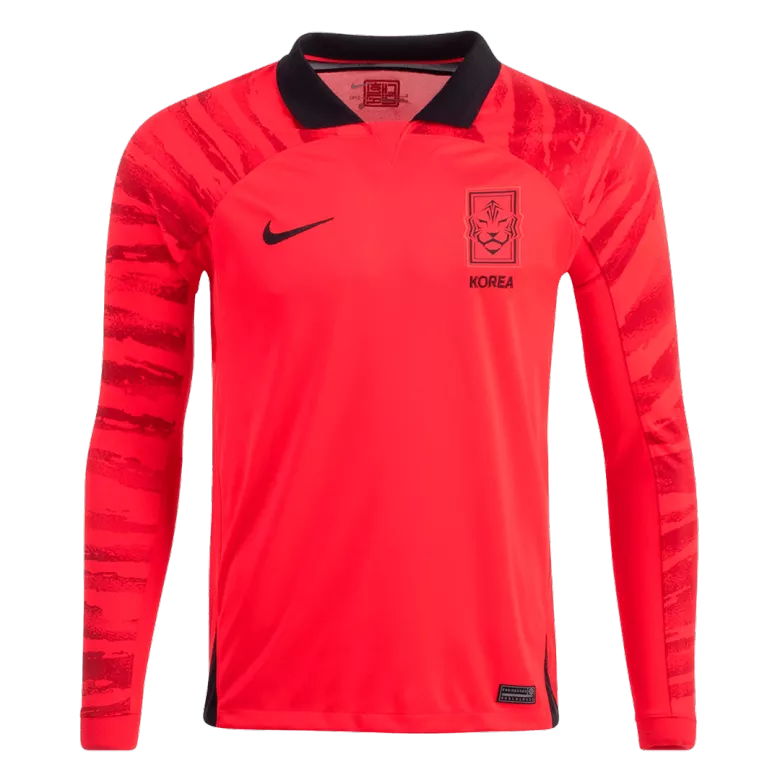 South Korea Home Long Sleeve Soccer Jersey 2022 - vstockx
