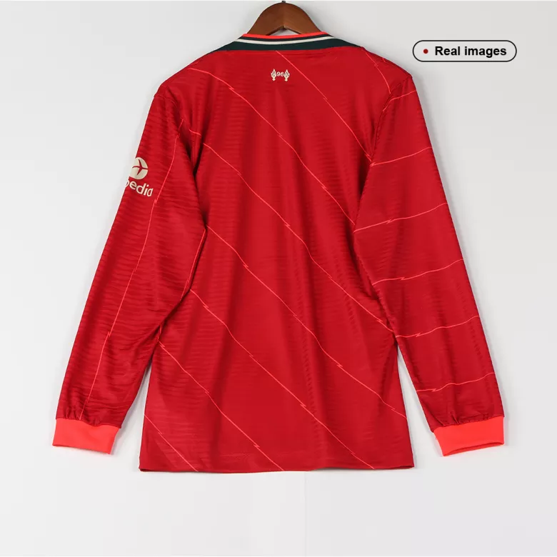 Authentic Liverpool Home Long Sleeve Soccer Jersey 2021/22 - vstockx