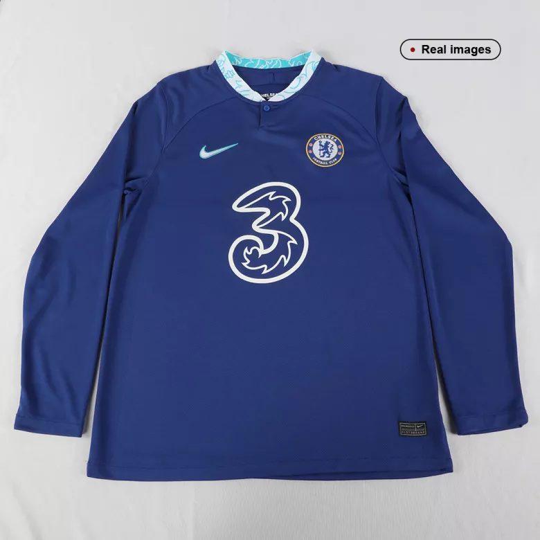 Chelsea Home Long Sleeve Soccer Jersey 2022/23 - vstockx