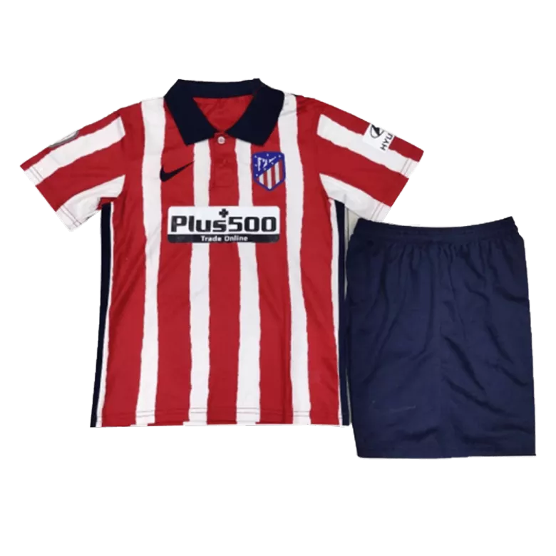 Atletico Madrid Home Kids Soccer Jerseys Kit 2020/21              �� - vstockx