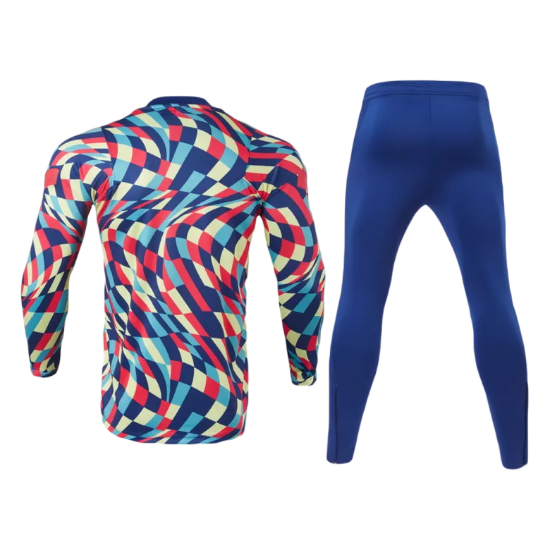 Barcelona 1/4 Zip Tracksuit 2021/22 Blue - vstockx