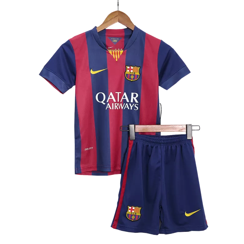 Barcelona Home Kids Soccer Jerseys Kit 2014/15 - vstockx