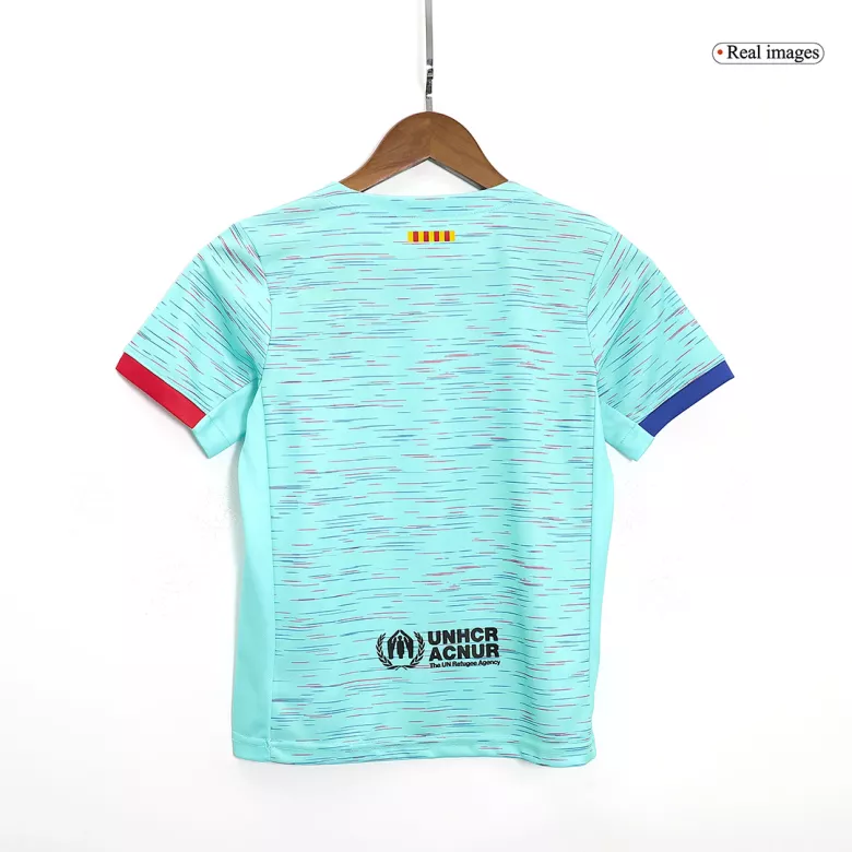 Barcelona Third Away Kids Soccer Jerseys Kit 2023/24 - vstockx