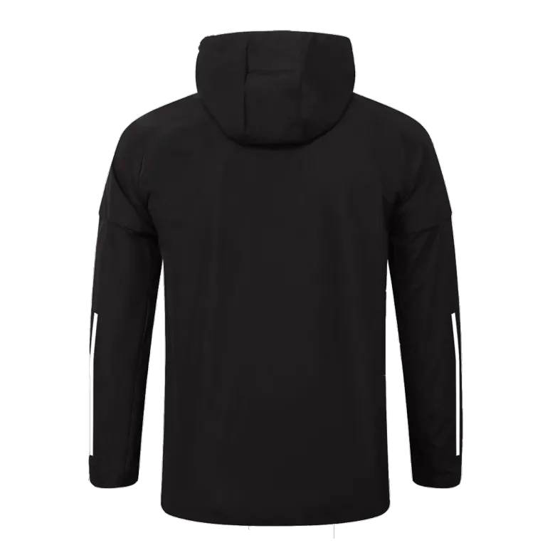 Manchester United Hoodie Windbreaker Jacket 2020/21 - Black - vstockx