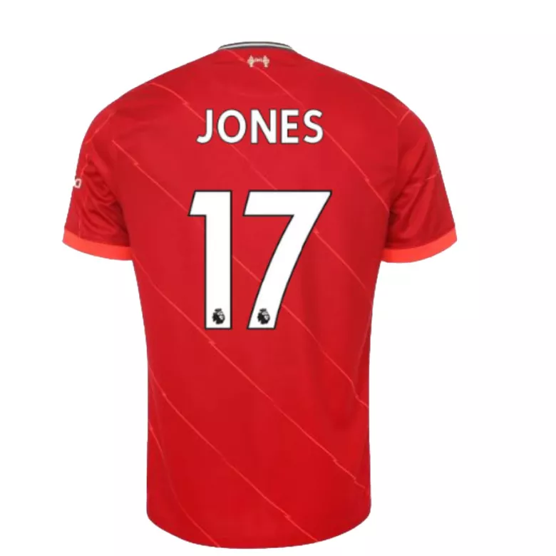 JONES #17 Liverpool Home Soccer Jersey 2021/22 - vstockx
