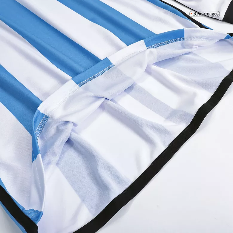 Argentina Three Stars Home Long Sleeve Soccer Jersey 2022 - vstockx