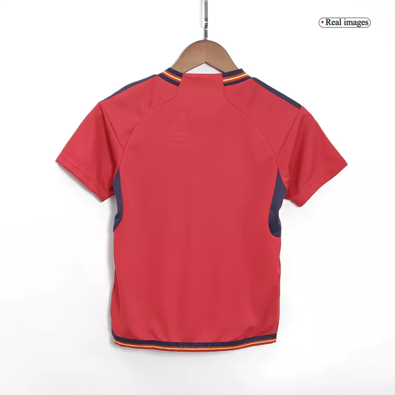 Spain Home World Cup Kids Jerseys Full Kit 2022 - vstockx