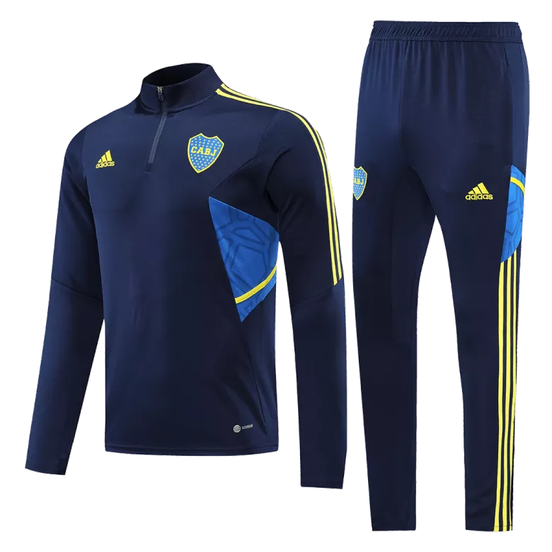 Boca Juniors 1/4 Zip Tracksuit 2022/23 Navy - vstockx