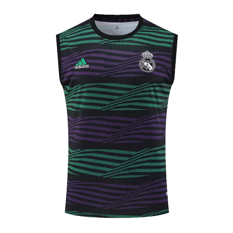 Real Madrid Jerseys Sleeveless Training Kit 2022/23 Black&Purple - vstockx