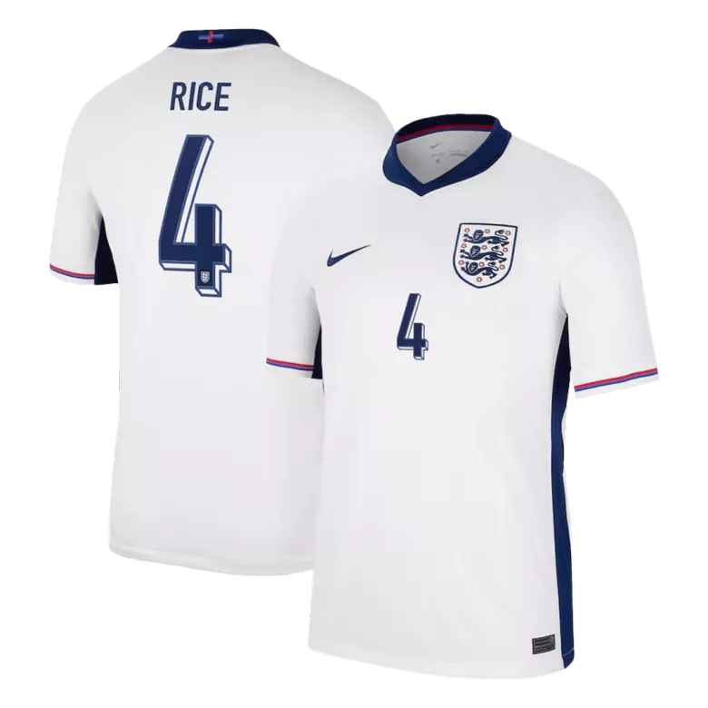 RICE #4 England Home Soccer Jersey EURO 2024 - vstockx