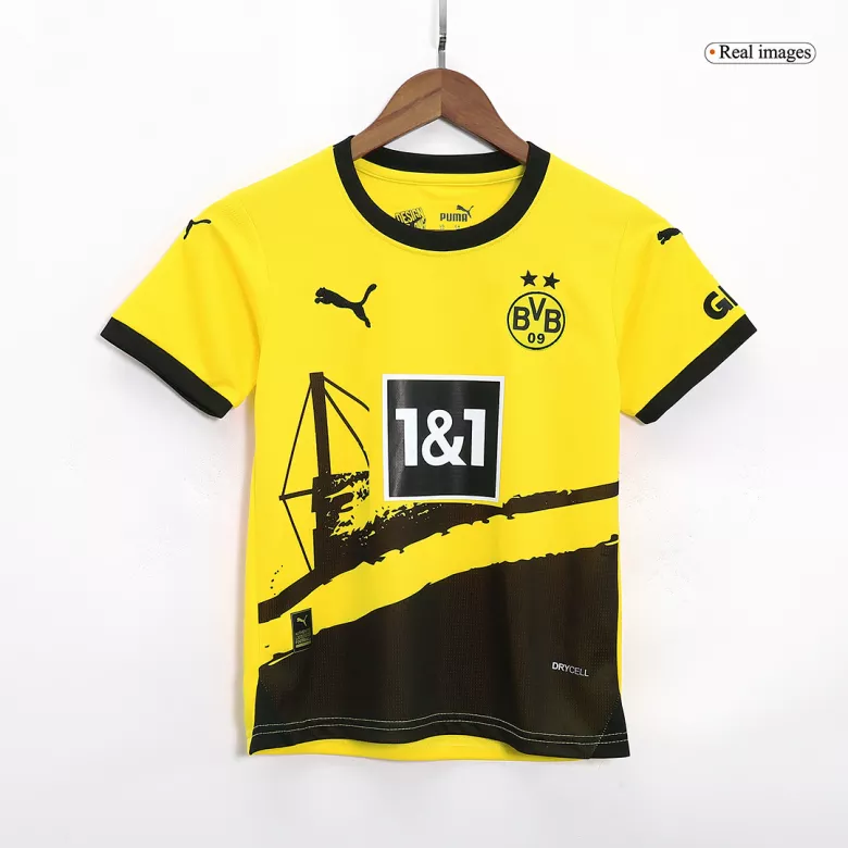 Borussia Dortmund Home Kids Jerseys Full Kit 2023/24 - vstockx