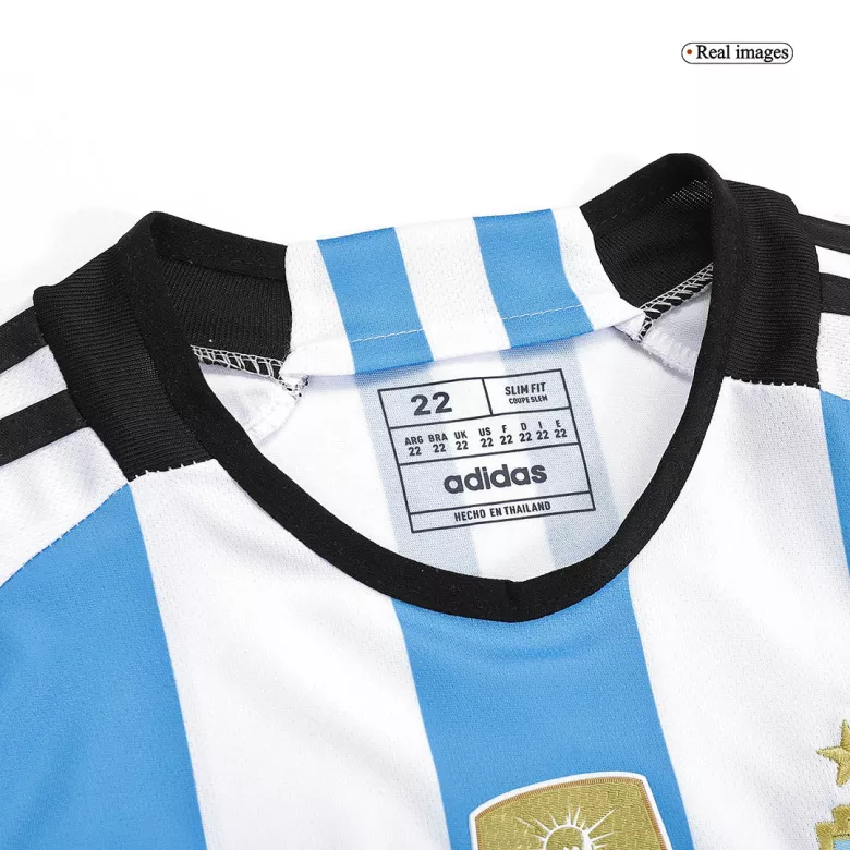 Argentina Home Kids Jerseys Kit 2022 - Three Stars - vstockx