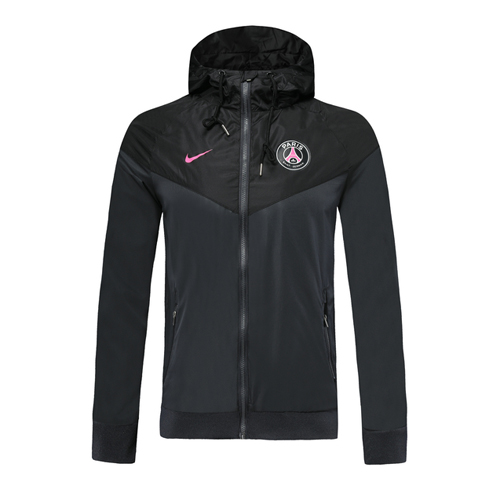 PSG Hoodie Windbreaker Jacket 2019/20 - Black              �� - vstockx
