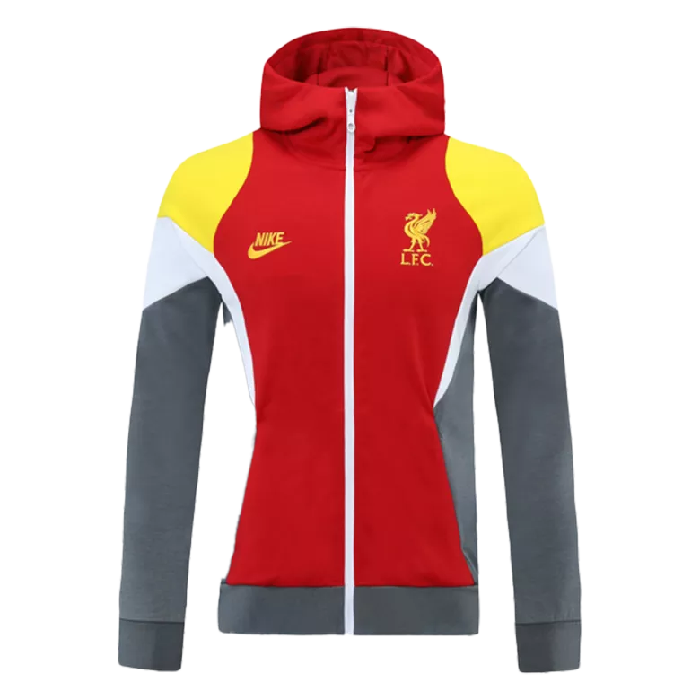 Liverpool Hoodie Jacket 2021/22 - Red&Gray - vstockx