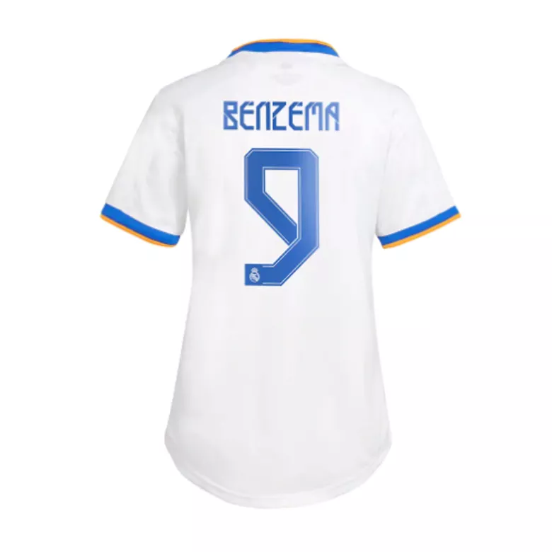 BENZEMA #9 Real Madrid Home Soccer Jersey 2021/22 Women - vstockx