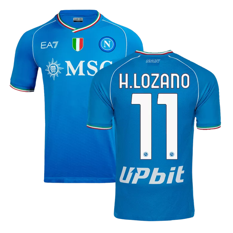 H.LOZANO #11 Napoli Home Authentic Soccer Jersey 2023/24 - vstockx