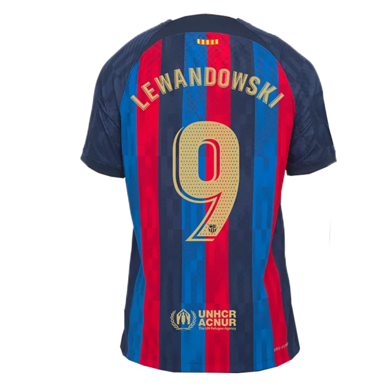 LEWANDOWSKI #9 Barcelona Home Authentic Soccer Jersey 2022/23 - vstockx