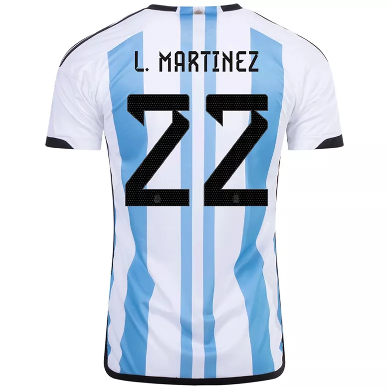 L. MARTINEZ #22 Argentina Home Jersey World Cup 2022 - vstockx