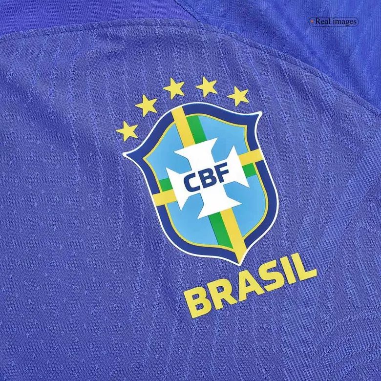 Authentic Brazil Away Long Sleeve Soccer Jersey 2022 - vstockx