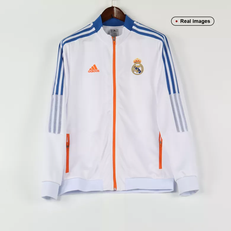 Real Madrid Track Jacket 2021/22 - White - vstockx