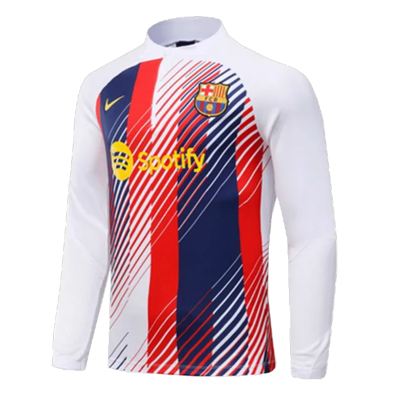 Barcelona 1/4 Zip Tracksuit 2023/24 Blue&Red&White - vstockx