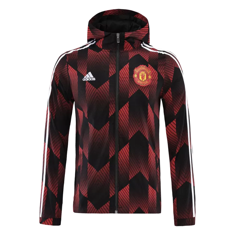 Manchester United Hoodie Hoodie Jacket 2021/22 Red&Black - vstockx
