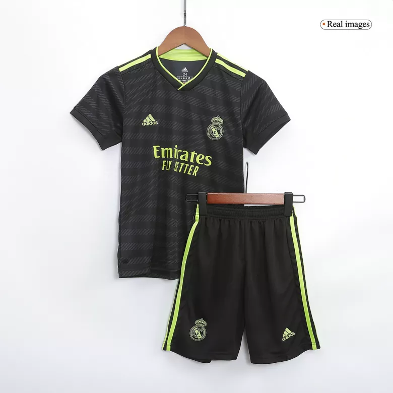 ALABA #4 Real Madrid Third Away Kids Jerseys Kit 2022/23 - vstockx