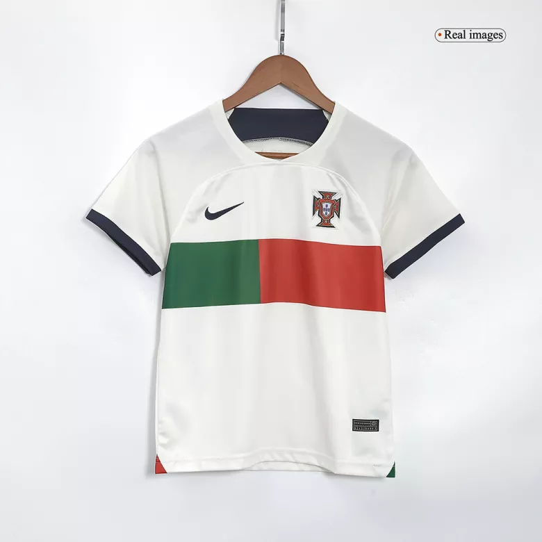 Portugal Away Kids Soccer Jerseys Kit 2022/23 - vstockx