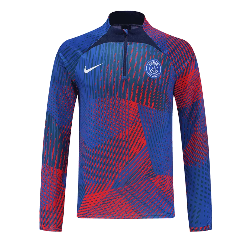 PSG 1/4 Zip Tracksuit 2022/23 Blue&Red - vstockx