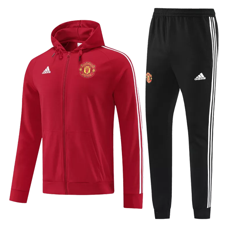 Manchester United Hoodie Tracksuit 2022/23 Red - vstockx