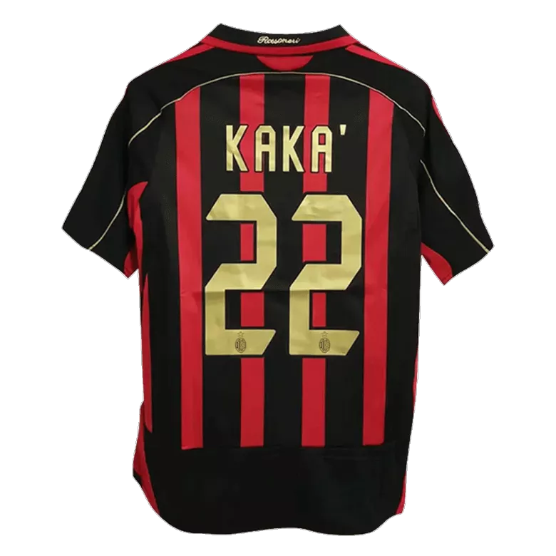 Vintage Soccer Jersey KAKA' #22 AC Milan Home 2006/07 - vstockx