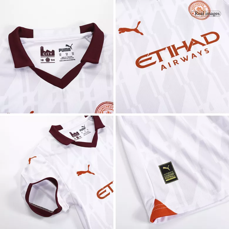 Kids Manchester City Away Soccer Jersey 2023/24 - Discount - vstockx