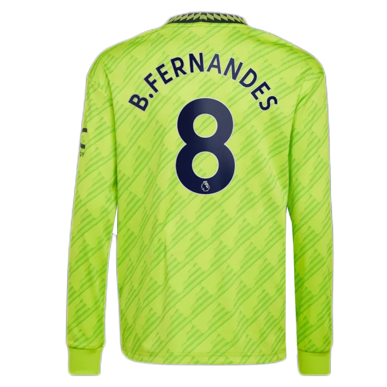 B.FERNANDES #8 Manchester United Third Away Long Sleeve Soccer Jersey 2022/23 - vstockx