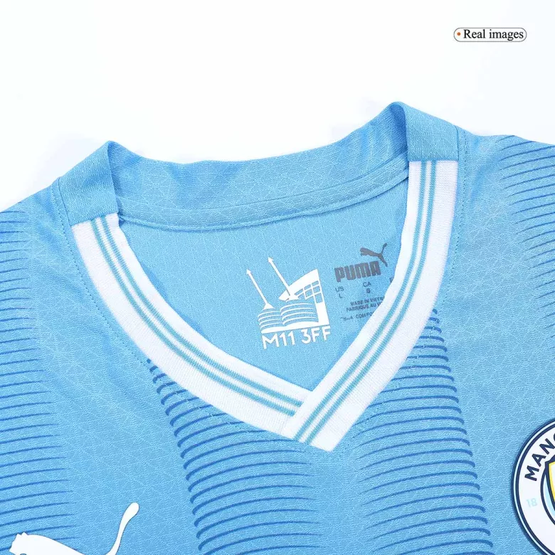 CHAMPIONS OF EUROPE #23 Manchester City Home Authentic Jersey 2023/24 - vstockx