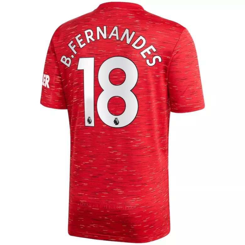 B.FERNANDES #18 Manchester United Home Soccer Jersey 2020/21 - vstockx