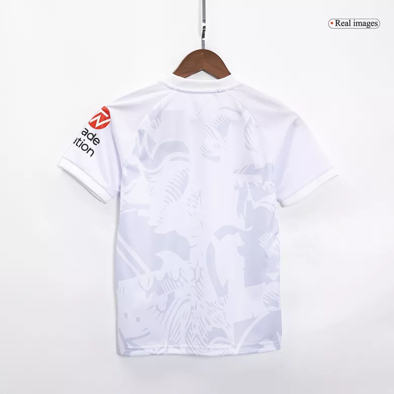 Aston Villa Away Kids Soccer Jerseys Kit 2023/24 - vstockx