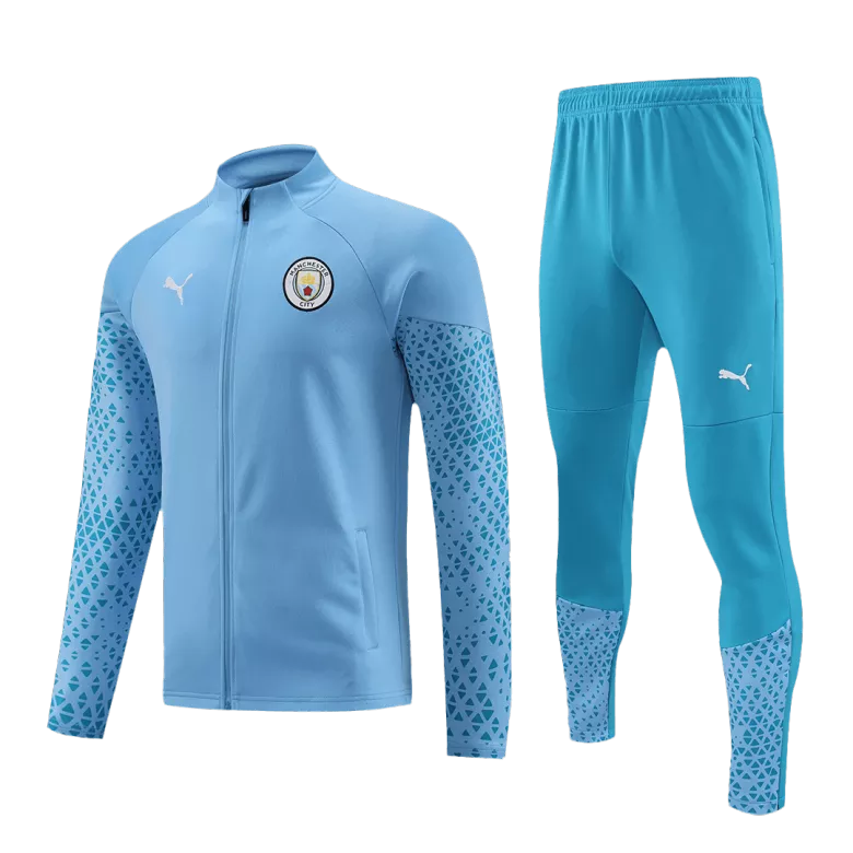 Manchester City Jacket Tracksuit 2023/24 Blue - vstockx