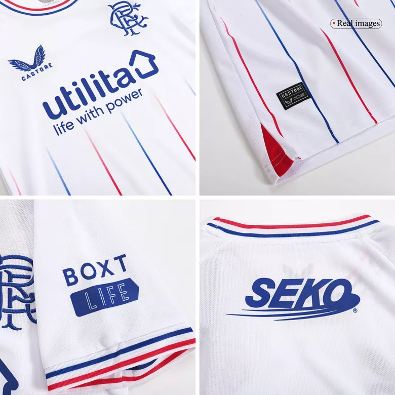 Glasgow Rangers Away Kids Soccer Jerseys Kit 2023/24 - vstockx