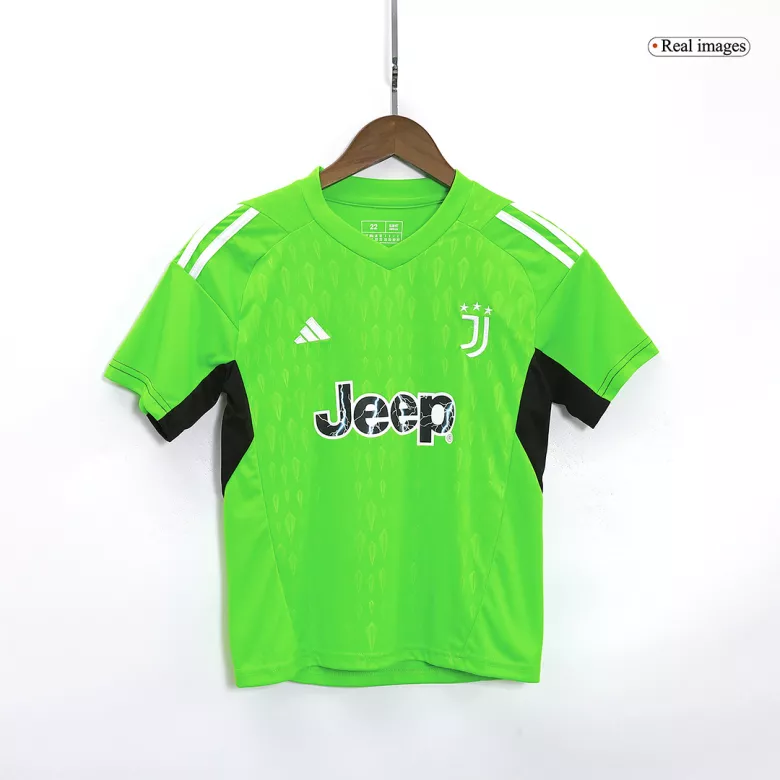 Juventus Goalkeeper Kids Soccer Jerseys Kit 2023/24 - vstockx